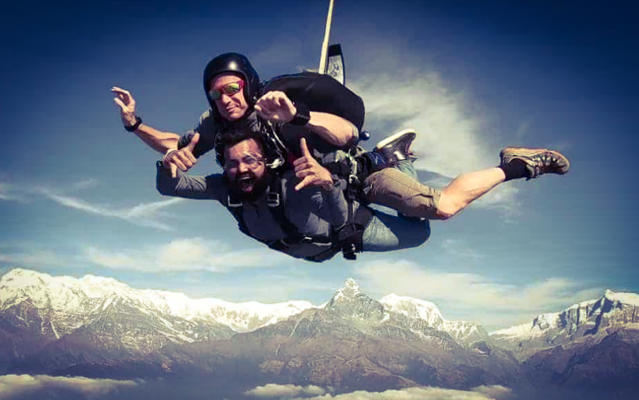 Sky Diving at Pokhara